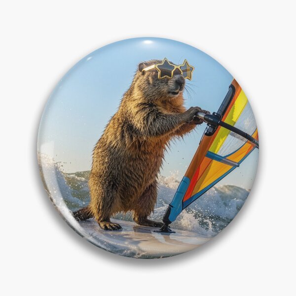 Item preview, Windsurfin' Groundhog designed and sold by Tridentulus.