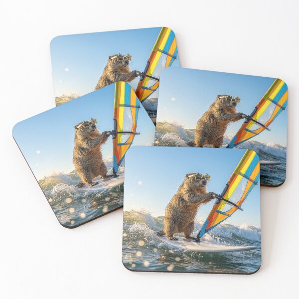 Item preview, Windsurfin' Groundhog designed and sold by Tridentulus.