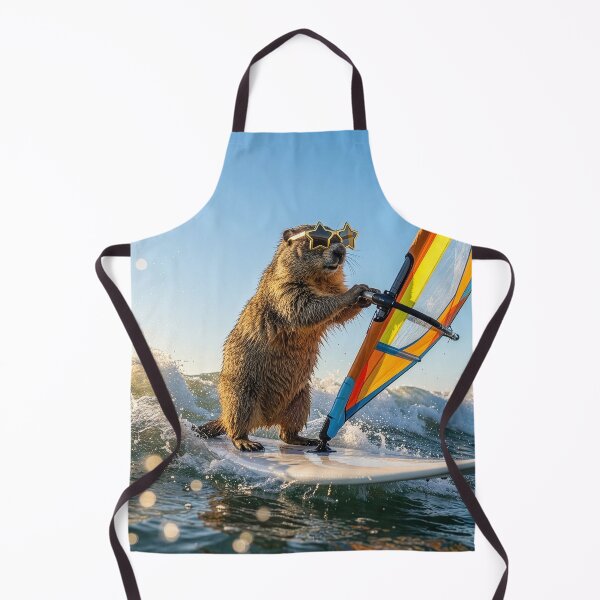 Item preview, Windsurfin' Groundhog designed and sold by Tridentulus.