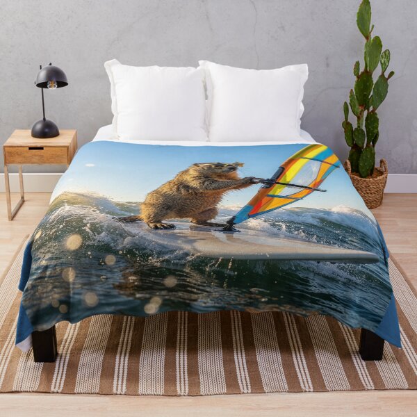 Item preview, Windsurfin' Groundhog designed and sold by Tridentulus.