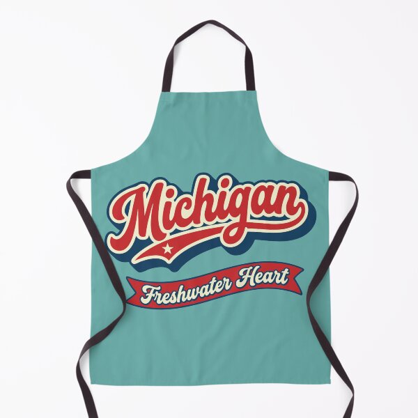 Item preview, Retro Michigan Freshwater Heart designed and sold by Cozy-Old-Pub.