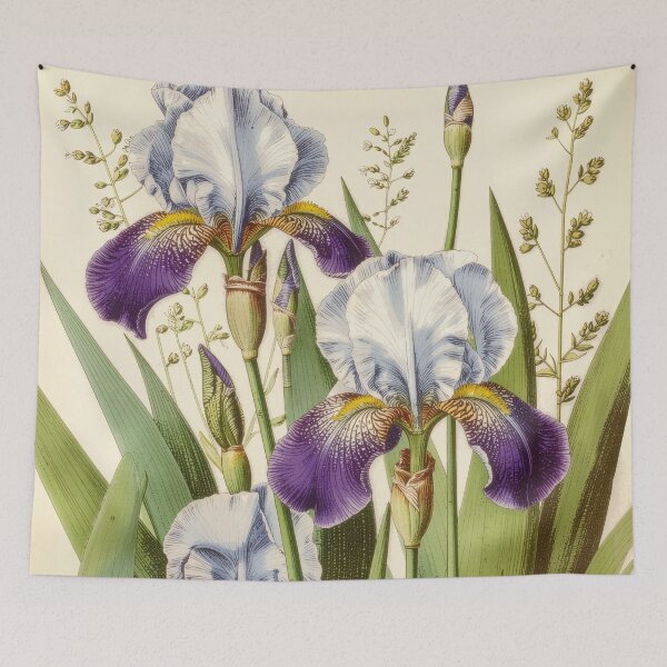 Item preview, Vintage Iris Botanical Illustration designed and sold by Rutvain.