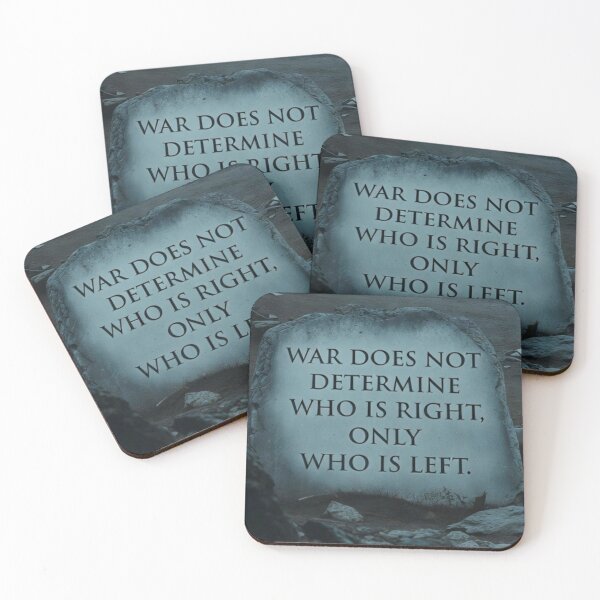 Item preview,  Who Is Left - Powerful Anti-War Quote designed and sold by MakarenaCreate.