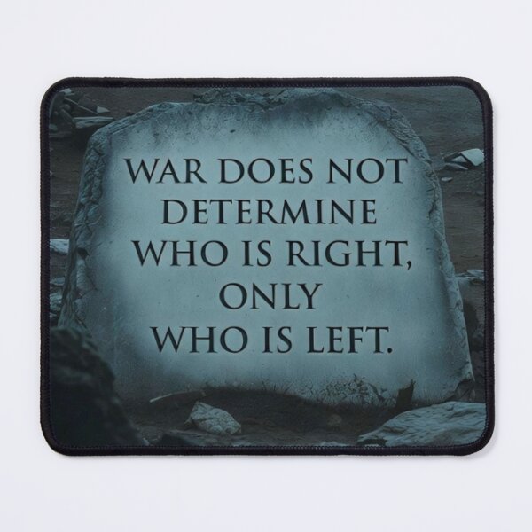 Item preview, Who Is Left - Powerful Anti-War Quote designed and sold by MakarenaCreate.