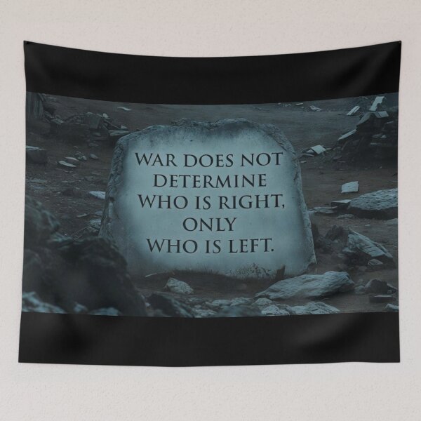 Item preview,  Who Is Left - Powerful Anti-War Quote designed and sold by MakarenaCreate.