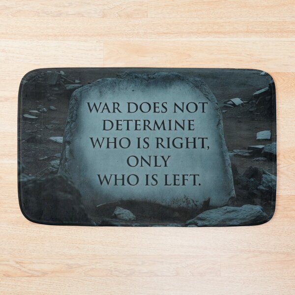 Item preview,  Who Is Left - Powerful Anti-War Quote designed and sold by MakarenaCreate.