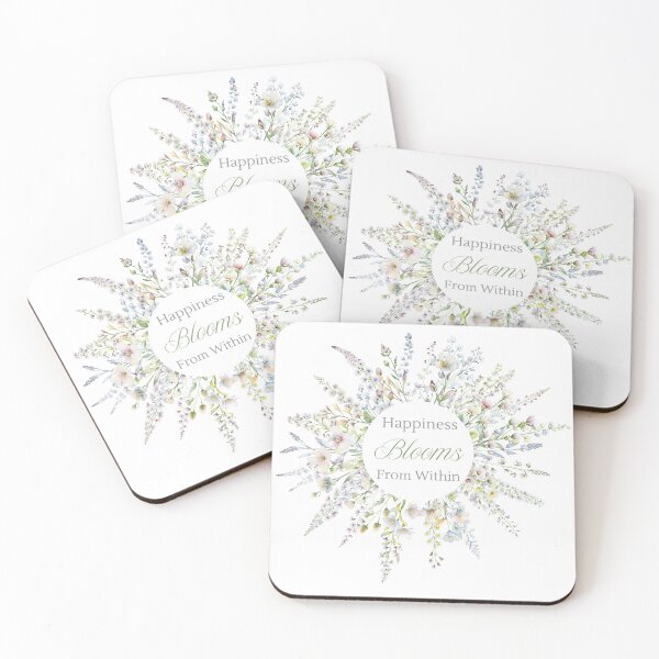 Item preview, Happiness Blooms from Within designed and sold by CraftyPug POD.