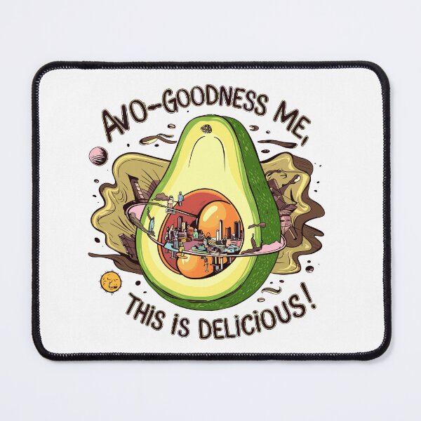 Item preview, Avo-Goodness Me Surreal Avocado City - Funny Space Food Illustration designed and sold by TodiesGift.