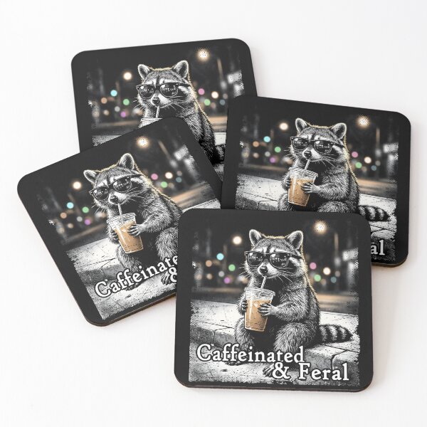 Item preview, Caffeinated & Feral designed and sold by ColorNation Studios.