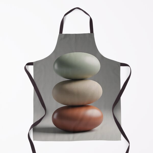 Item preview, Balanced Zen - Minimalist 3D Stones designed and sold by QORE Studio Art.