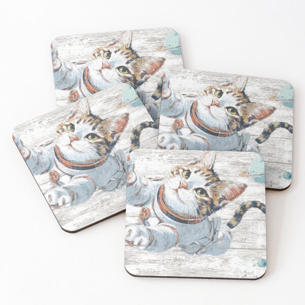 Item preview, Cat in space wearing a suit designed and sold by anytka.