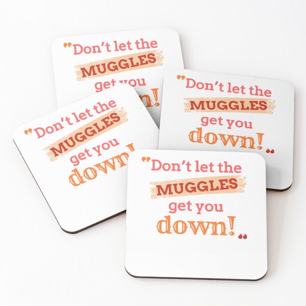 Item preview, Don't let the muggles get you down red orange designed and sold by Cages or Wings.