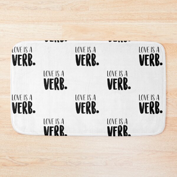 Item preview, love is a verb designed and sold by GiSilver.