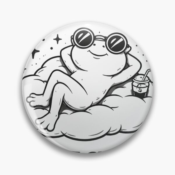 Item preview, Relaxed frog just chill vibes  designed and sold by Vyntrax.