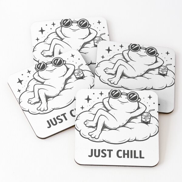 Item preview, Relaxed frog just chill vibes  designed and sold by Vyntrax.