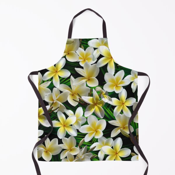 Item preview, Plumeria on Palm Leaves Dark designed and sold by MoodyMuseArt.