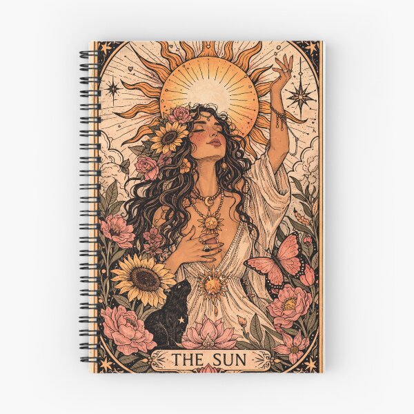 Item preview, The Sun Tarot Card – Feminine Mystical Tarot Aesthetic Design designed and sold by CosmicCutouts.