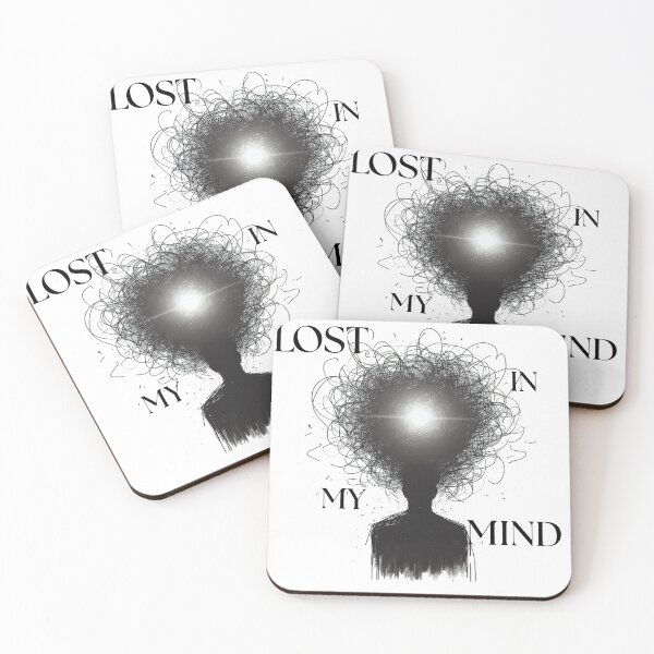 Item preview, Lost In My Mind Overthinking Mental Health Design designed and sold by HAZIM6.