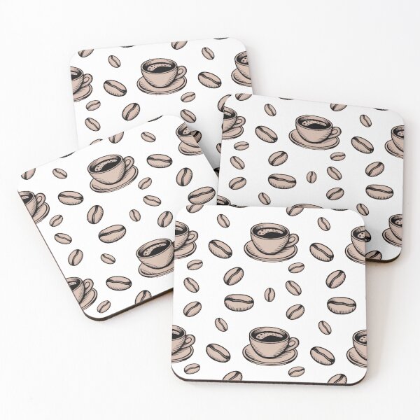 Item preview, Minimalist Coffee Lover Pattern - Nordic Style Art designed and sold by Thompika.