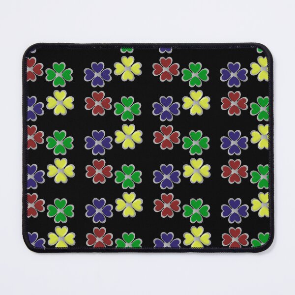 Item preview, Pendant dark blue, light green,yellow,red clover print designed and sold by YaroshMaria.