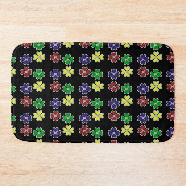 Item preview, Pendant dark blue, light green,yellow,red clover print designed and sold by YaroshMaria.