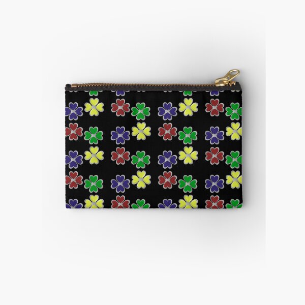 Item preview, Pendant dark blue, light green,yellow,red clover print designed and sold by YaroshMaria.