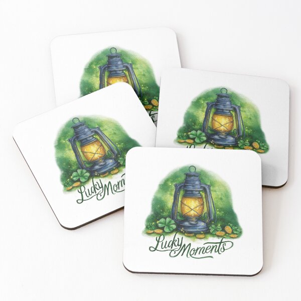 Item preview, Lucky shamrock lantern – magical St Patrick’s Day irish luck illustration designed and sold by olenapetol.