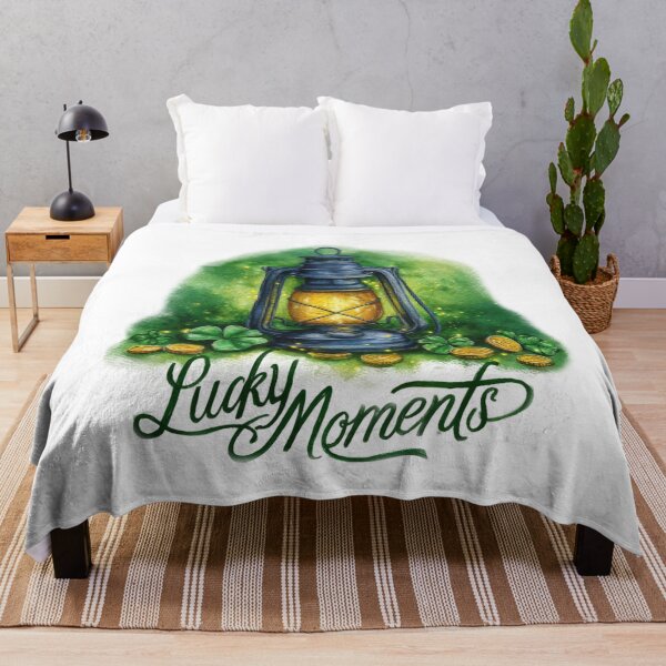 Item preview, Lucky shamrock lantern – magical St Patrick’s Day irish luck illustration designed and sold by olenapetol.