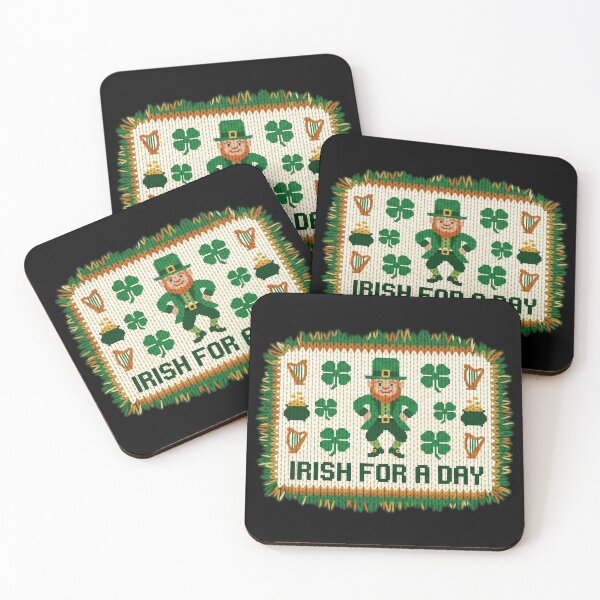 Item preview, Irish For A Day - Knitted Leprechaun Patch St. Patrick's Day Humor designed and sold by MiaStyleStudio.