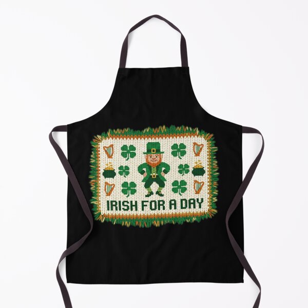 Item preview, Irish For A Day - Knitted Leprechaun Patch St. Patrick's Day Humor designed and sold by MiaStyleStudio.