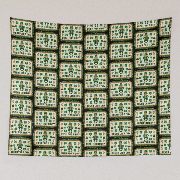 Item preview, Irish For A Day - Knitted Leprechaun Patch St. Patrick's Day Humor designed and sold by MiaStyleStudio.