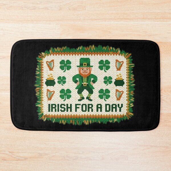 Item preview, Irish For A Day - Knitted Leprechaun Patch St. Patrick's Day Humor designed and sold by MiaStyleStudio.