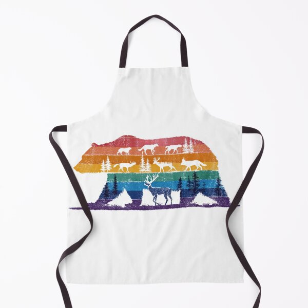 Item preview, Colorful bear silhouette designed and sold by anytka.