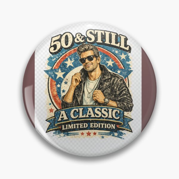 Item preview, 50 & Still a Classic – Vintage 50th Birthday Retro T-Shirt Design for Men designed and sold by VINTAGEPUNTEES.
