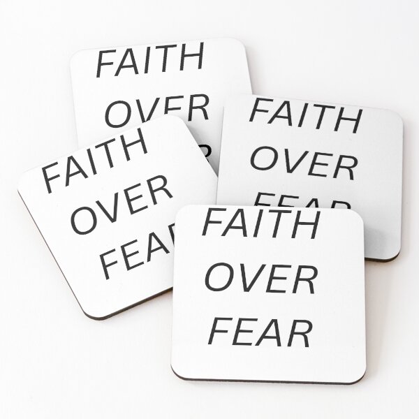 Item preview, Faith Over Fear Christian Inspirational Typography designed and sold by Pride & Purpose Co.