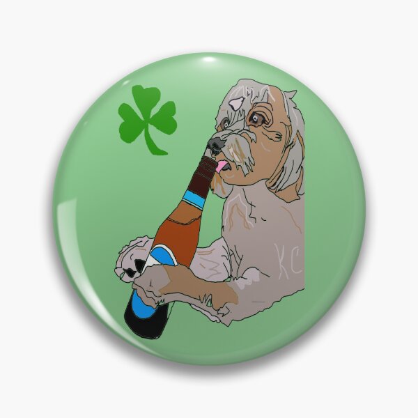 Item preview, Thirsty Dog Enjoys Bottle of Beer designed and sold by kristalcurt.