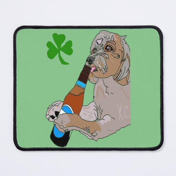 Item preview, Thirsty Dog Enjoys Bottle of Beer designed and sold by kristalcurt.