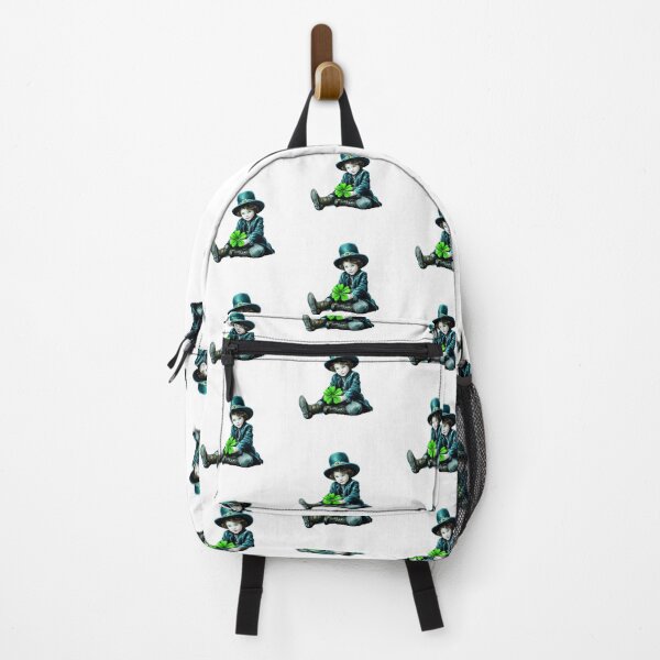 Item preview, Cute vintage leprechaun boy with shamrock St Patrick’s Day illustration designed and sold by olenapetol.