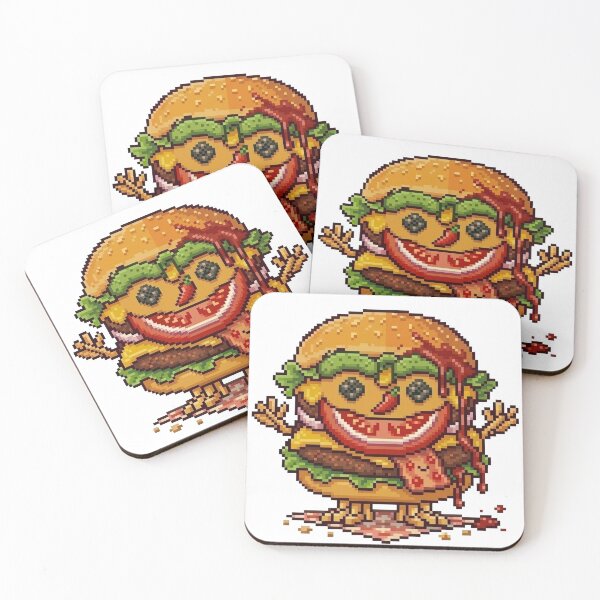 Item preview, Mr. Burger: Funny and Delicious Pixel Art designed and sold by FantoRed.
