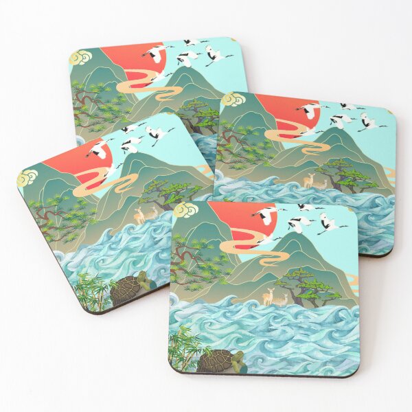 Item preview, Korean Ten Symbols of Longevity - Traditional Korean Art designed and sold by mycreastyle.