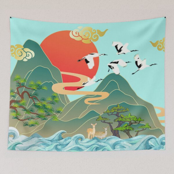 Item preview, Korean Ten Symbols of Longevity - Traditional Korean Art designed and sold by mycreastyle.