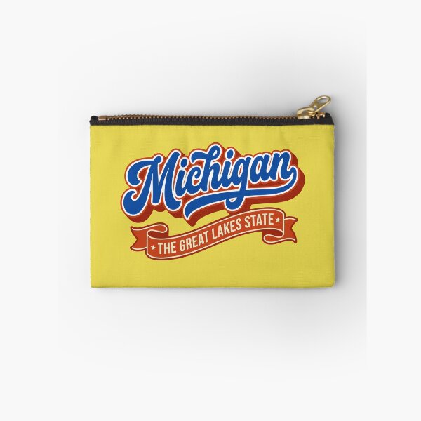 Item preview, Retro Michigan The Great Lakes State Baseball Script designed and sold by Cozy-Old-Pub.