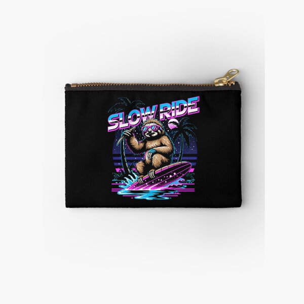 Item preview, Slow Ride Retro Sloth Synthwave Surfing 80s Aesthetic designed and sold by AmazingViews.