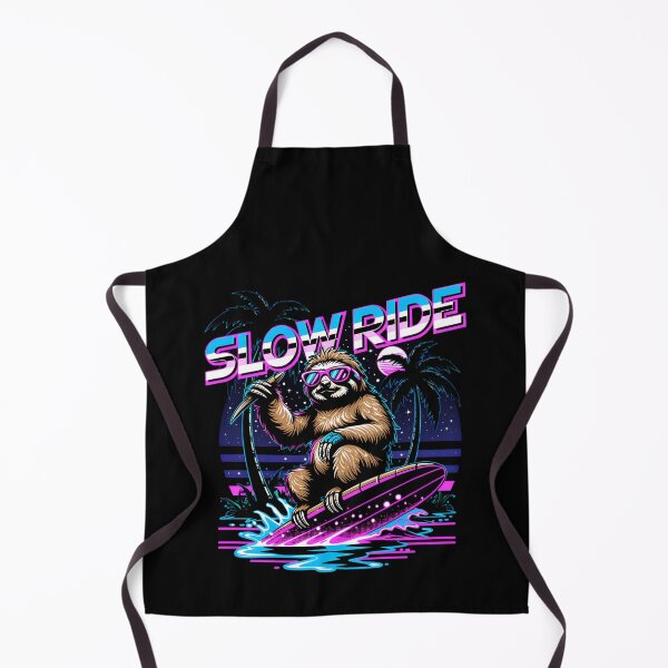 Item preview, Slow Ride Retro Sloth Synthwave Surfing 80s Aesthetic designed and sold by AmazingViews.