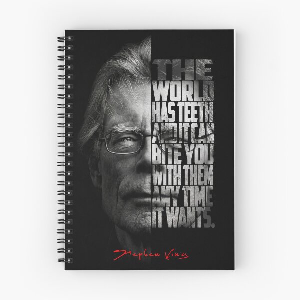 Item preview, Stephen King Split Face Quote Poster designed and sold by Enea Kelo.