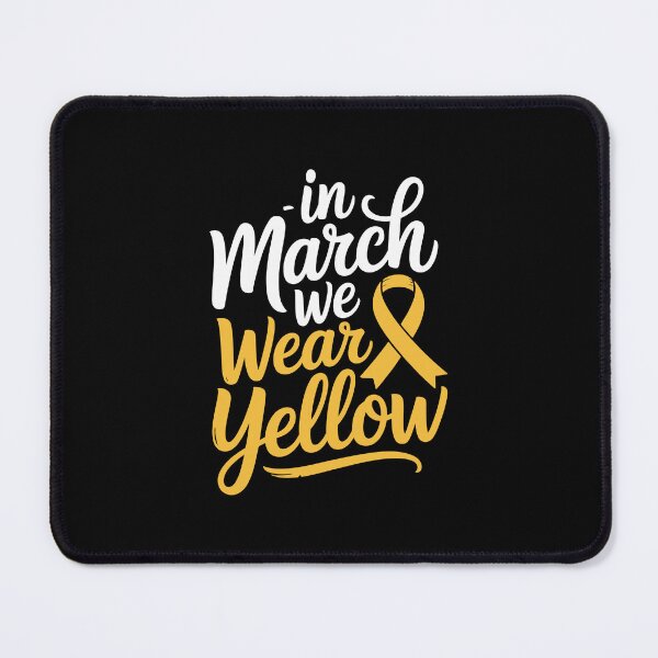 Item preview, March Yellow Awareness Ribbon designed and sold by jkrphoto.