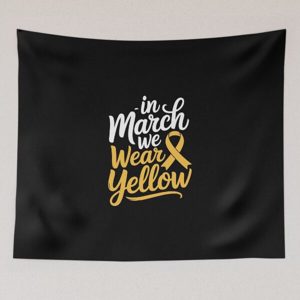 Item preview, March Yellow Awareness Ribbon designed and sold by jkrphoto.