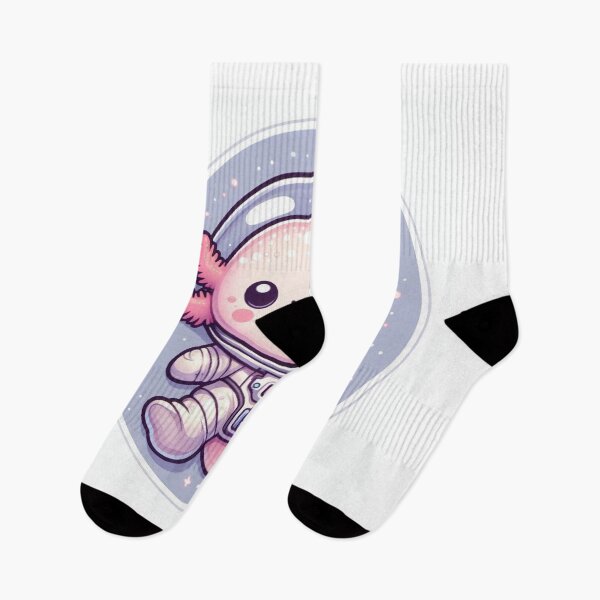 Item preview, Kawaii Axolotl Astronaut – Cute Space Explorer Cartoon designed and sold by Mitaudesign.