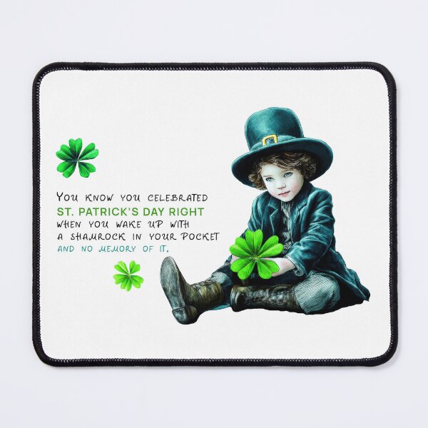 Item preview, Cute vintage leprechaun boy quote – funny St Patrick’s Day irish lucky charm designed and sold by olenapetol.