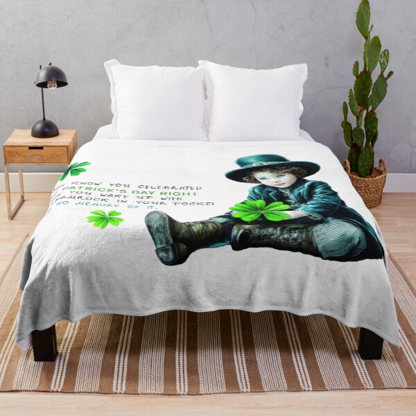 Item preview, Cute vintage leprechaun boy quote – funny St Patrick’s Day irish lucky charm designed and sold by olenapetol.